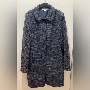 Pendleton Women's Black and White Plaid Blazer Coat